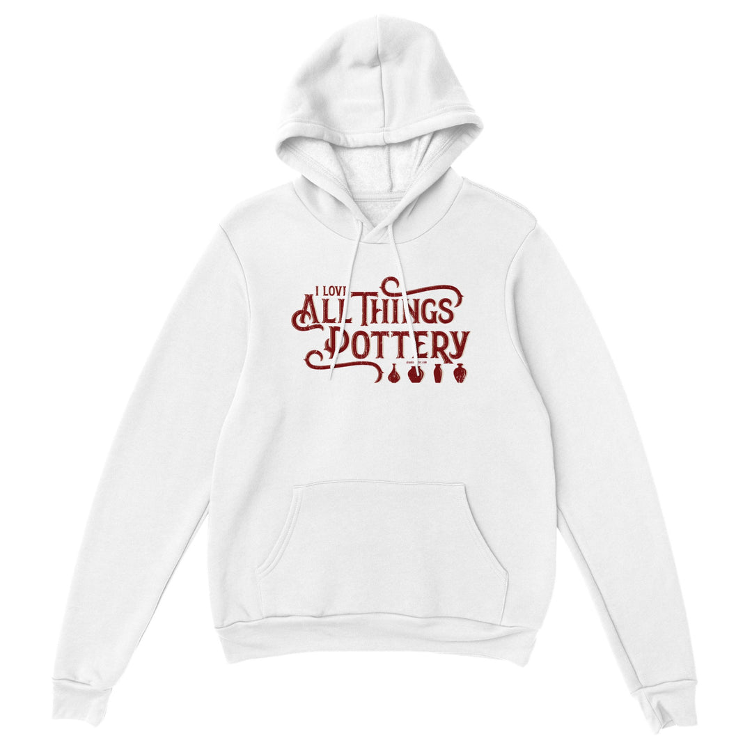 I Love All Things Pottery, Premium Unisex Pullover Hoodie